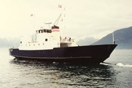 «Dalsfjord» vart bygd 1986 for Fosen Trafikklag med namnet «Fru Inger». Sommaren 1994 var «Fru Inger» leigeferje for Fylkesbaatane i sambandet Hella – Dragsvik – Vangsnes.