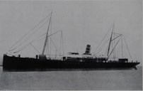 DS «Mercur», bygd 1883, innkjøpt av Det Bergenske Dampskibsselskab 1889, gjekk første turen i Englandsruta, Bergen – Newcastle, 31. mai 1890.