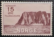 I åra 1925-1939 hadde Den Norske Amerikalinje fleire cruise til Nordkapp. I 1930 gav Postverket ut tre særfrimerke med tilleggsverdi for Landslaget for reiselivet i Norge. Skipet ved Nordkapp er Den Norske Amerikalinje (NAL) sitt ds «Bergensfjord», sett i trafikk 1913. «Stavangerfjord» var ved Nordkapp første gong sommaren 1925.