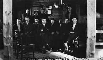 Jølster snikkarskule 1933-34. 