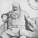 Snorre Sturlason (1179-1241), islandsk sogeskrivar. Original: Chr. Krogh (1852-1925).