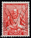 Noreg markerte også Snorre med ei frimerkeutgåve i 1941. Eit av frimerka har Chr. Krogh sitt portrett av Snorre som motiv. Det finst ikkje opplysningar om korleis Snorre såg ut. Krogh sitt bilete er langt på veg eit sjølvportrett.