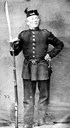 Ole Andreas Holsen (1855-1932) som vernepliktig soldat.