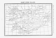 Kart over Island i islandsruteheftet 1930.
