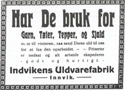 Annonse i avisa Firda Folkeblad, 29. desember 1925.