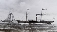 Dampskipet "Patriot" av Bergen, innkjøpt for privat kapital, trafikerte Bergen-Sogn og Bergen – Hardanger i åra 1854-1857.