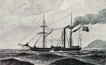 Dampskipet "Oscar" av Bergen var det tredje dampskipet i Noreg. Det var privateigd og gjekk i fart på strekninga Bergen-Kristiansand. Føretaket var ikkje rekningssvarande og skipet vart selt på auksjon i 1829.