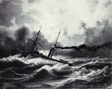 Dampskipet "Nordcap", innkjøpt av staten og sett i fart på strekninga Kristiansand - Bergen - Trondheim i 1841.