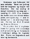 Avisstykke om fylkesrennet 1927 på Leikanger. (<i>Sogns Tidend,</i> 14. mars 1927). Over 1000 menneske var og såg på.