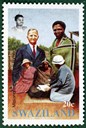 Swaziland-frimerke utgjevne i 1992 i høve at den amerikanske misjonsorganisasjonen The Evangelical Alliance Mission, hadde vore verksam i landet i 100 år. Motivet er basert på eit foto av Malla Moe