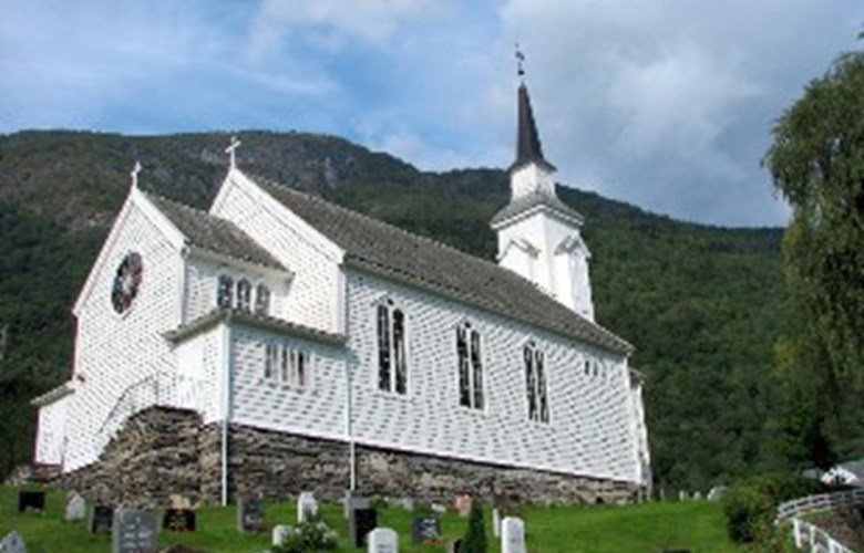 Norum kyrkje i Sogndal kommune, tidlegare Ølmeim kyrkje, vart bygd i 1863