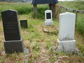 Graver og gravminne på kyrkjegarden i Vetvik.