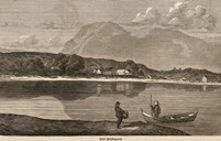 Strekteikning av prestegarden i Selje i Norsk Folkeblad 1868.