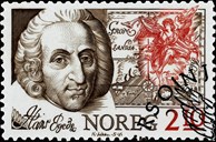 <p>Hans Egede p&aring; frimerke. Postverket gav i 1986 ut minnefrimerke i h&oslash;ve at det&nbsp; var 300 &aring;r sidan Hans Egede vart f&oslash;dd.</p>