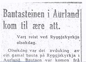 <p>Overskrift p&aring; stykke i avisa Sogn og Fjordane, 3. august 1956.</p>