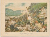 <p>&rdquo;Slaget ved Kringen (1612).&rdquo; &ndash; tekst p&aring; illustrasjon av A.Bloch (1860-1917). Illustrasjonen er nr. 57 i ein biletserie i faget historie til bruk i folkeskulen (grunnskulen).</p>