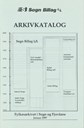 <p>Framsida p&aring;<em> Arkivkatalog Sogn Billag LL </em>viser transportselskap som gjekk inn i Sogn Billag LL i &aring;ra 1982-1994 og forl&oslash;parane deira.</p>