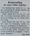 Notis Fjordenes Tidende (12. april 1948), Måløy, om kronerulling til orgel i Silda bedehus.