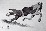 <p>Illustrasjon av Theodor Kittelsen til folkeeventyret <em>Fanden og futen</em> i Asbj&oslash;rnsen og Moe: <em>Illustrerede eventyr. Udvalgte folkeventyr. </em>(1907).</p>