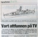 KNM «Hitra» vitja Lærdal og Kaupanger helga 20-21. juni 1992.