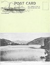 «St.Sunniva»-postkort, med Framnæs hotel ved Opheimsvatnet (på strekninga Voss – Gudvangen) og skisse av «St,. Sunniva» i norsk fjordlandskap.