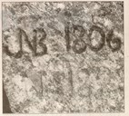 1814-biskopen, Johan Nordahl Brun, var på visitas i Jostedal hausten 1806. Initialar og årstal står innhogge i ein stein på vegen mellom Luster og Vigdal.