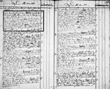 Faksimile frå kyrkjeboka i Vik frå 1814. To barn blei døypte denne dagen, 18. mars 1814.