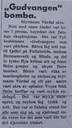 <p>Fylkesbaatane i Sogn og Fjordane 9. april &ndash; 16. mai 1940. 25. april 1940 blei ds &laquo;Gudvangen&raquo; angripen av tyske fly ved Leikanger. Notis i avisa Sogn og Fjordane (Leikanger), 25.04.1940.</p>