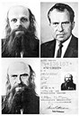 Kjartan Slettemark sitt pass som fotomontasje av seg og president Nixon frå 1974. Fotomontasje er ei kunstform som voks fram i mellomkrigstida og tok sikte på å utvikle eit kritisk kunstnarleg blikk på samfunnet. Den mest kjente fotomontøren var John Heartfield som vart  kjent for sine anti-nazistiske fotomontasjar.
