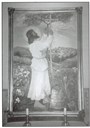 Altertavla frå 1940 er måla av prost Sigurd Folkestad. Motivet på tavla er "Jesus som gartnaren i vingarden".