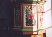 Preikestolen med mosaikk.
