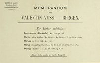 Rebekkakrukkene var ikkje berre å få kjøpt frå Egersund. Her ser me at firmaet Valentin Voss hadde rebekkakrukker eller "Alterkander" i sortimentet sitt for kyrkjer (1888).