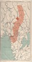 Dette kartet viser det første forslaget til grenser for den nøytrale sona langs grensa mellom Sverige og Noreg. Som vi kan sjå av kartet er Kongsvinger innom grensene. Ved den endelege semja var Kongsvinger halde utanfor den nøytrale sona.