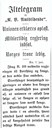 Nordre Bergenhus Amtstidende, Florø, melde om vedtaket i Stortinget 7. juni 1905, same dagen!