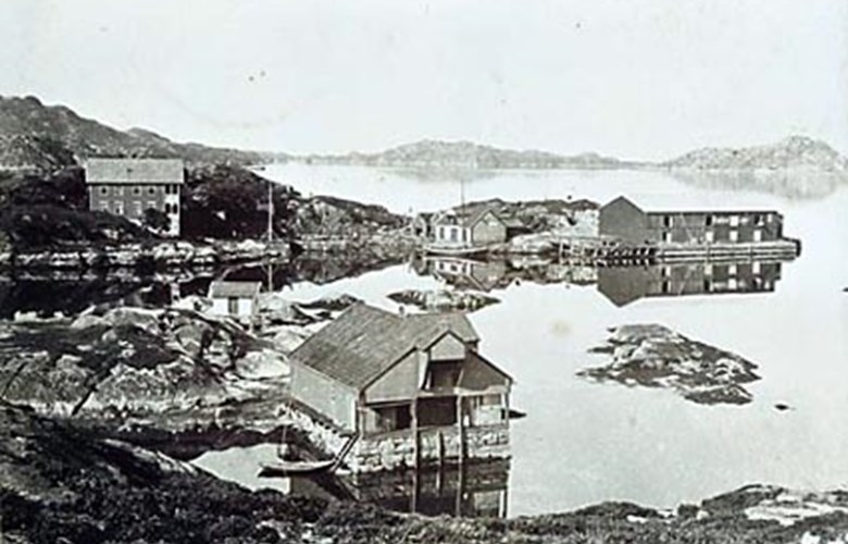 Skjerjehamn i glanstida rundt 1900.

