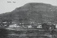 Hafslo sentrum omlag slik det såg ut i 1905. 
