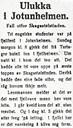 Notis om ulukka i Skagastølstindane, 28. juni 1936, i avisa Sogn og Fjordane.