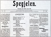 Joleik ga ut avisa Spegjelen i Trondheim i åra 1911-1913. Det var den første nynorskavisa i byen.