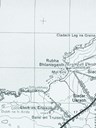 Utsnitt frå kartblad 8 i den britiske kartserien til Ordnance Survey. Mange kulturminne er tekne med på karta, og skrivne med gotiske bokstavar, - her, mellom fleire, bautasteinen Clach an Truiseil.