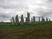 The Calanais Stones på Hebridene.

