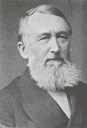 Distriktslege Lars Stub Heiberg Landmark, fødd 1808. Frå 1857 var han distriktslege for heile Sunnfjord.