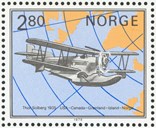 5. oktober 1979 gav Postverket ut 4 frimerke med motiv frå polarflyging. Eitt syner Loening Air Yacht amfibium (kalla Leiv Eiriksson), flyet Thor Solberg brukte på turen USA - Canada - Grønland - Island - Noreg 18. juli - 16. august 1935.

