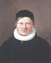 Eidsvollmann, prest og prost Niels Nielsen, sokneprest i Fjaler 1812-1821, i Eid 1821-1835 og i Borgund på Sunnmøre 1835-1854. Malt av Olsen, S. (1887).