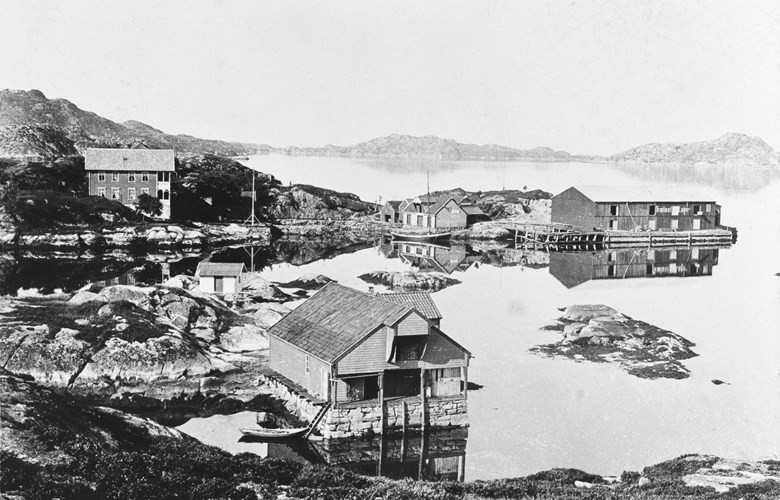 Skjerjehamn i oppgangstida rundt 1900.
