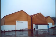 Arkitekt og ingeniør Peter Andreas Blix er "godt synleg" i Vik. Idrettshallen i kommunen ber namnet Blixhalli.