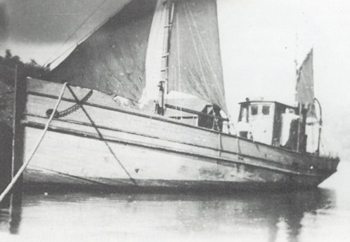 Bilete av seglbåten "Fremad II."