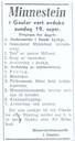 Kunngjering i avisa "Firda" 10.9.1948.
