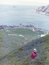 Utsikt over bøane på Vetvik.
