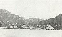 I 1866 var bygningane på Måløyna nokså nye. Dette året kjøpte Henrik Friis handelsstaden.
