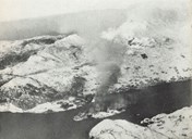 I jula 1941, under det såkalla Måløyraidet, gjekk allierte styrkar i land og sprengde anlegget på Måløyna. Alle bygningane brann ned til grunnen.
